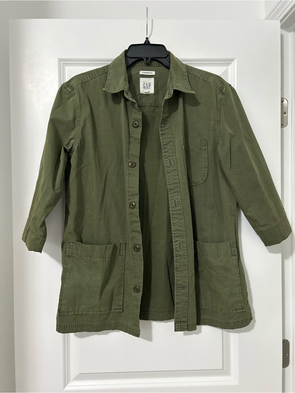 GAP Olive Green Utility Shirt Jacket